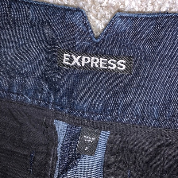 Express Dark Blue Jean shorts size 2 - Picture 8 of 11